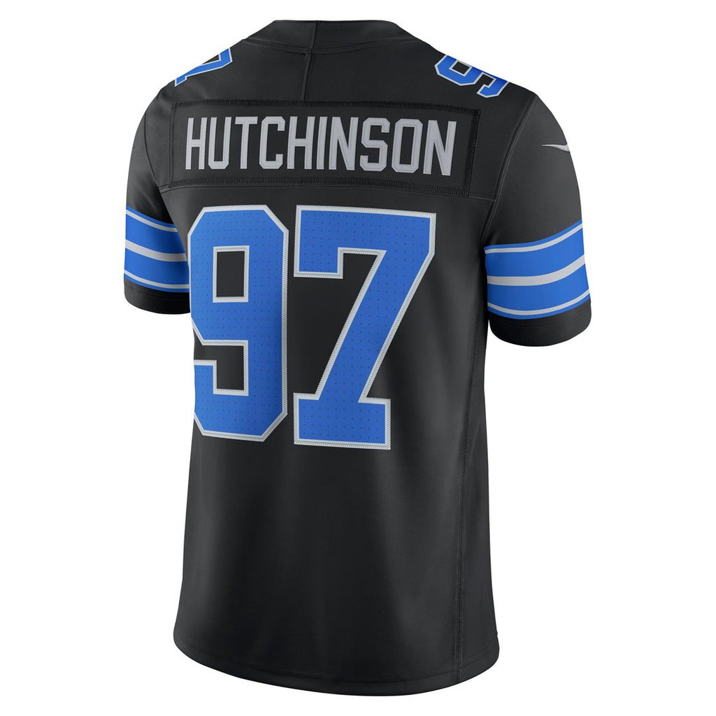Men's Detroit Lions Aidan Hutchinson Black Alternate Vapor F.U.S.E. Stitched
