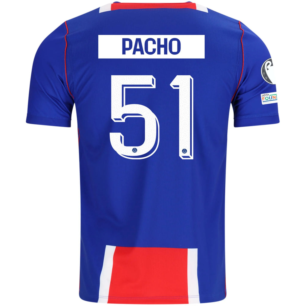 Men's Replica Pacho Paris Saint-Germain Home Jersey 26/27 UCL