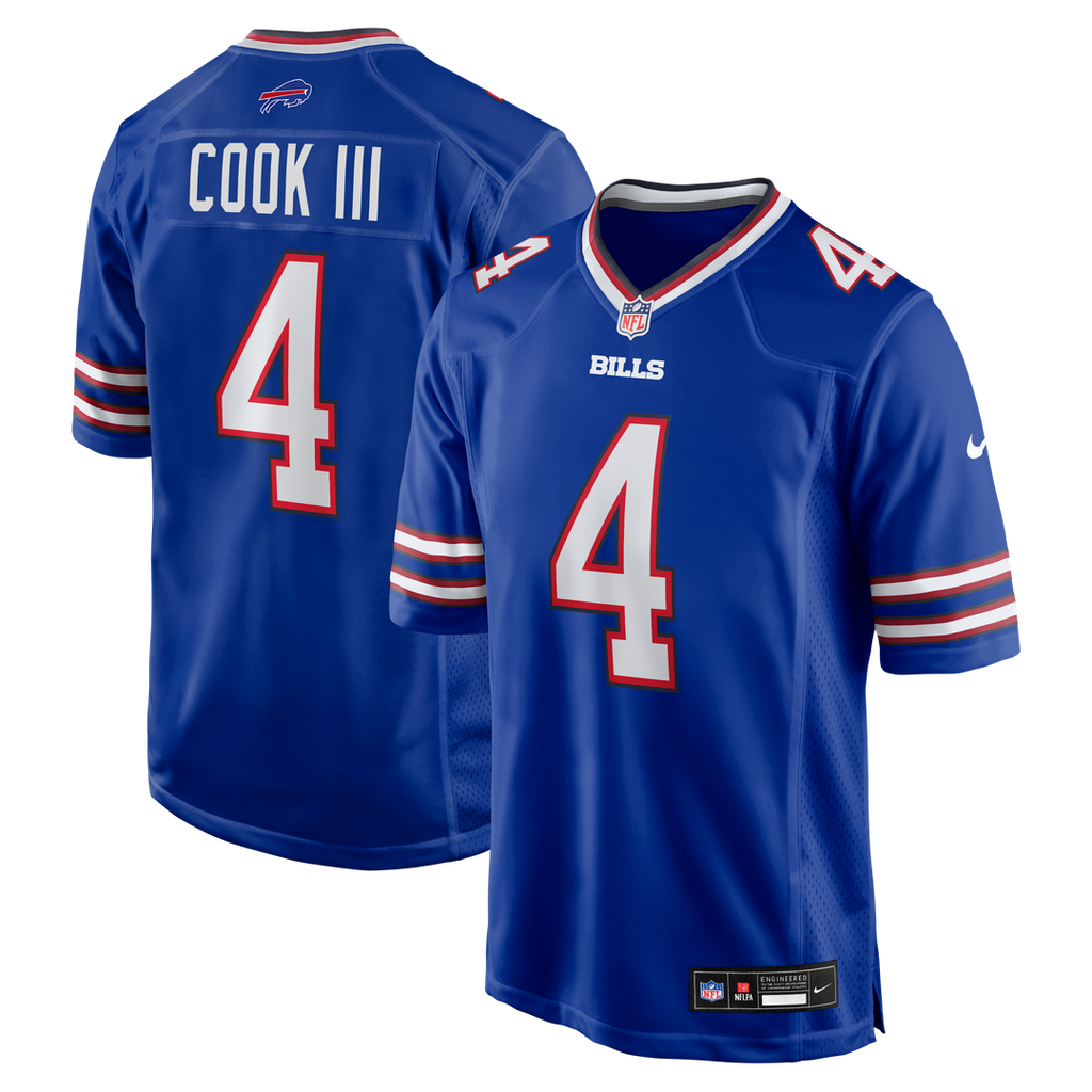Men's Buffalo Bills James Cook III Gray Nickel City