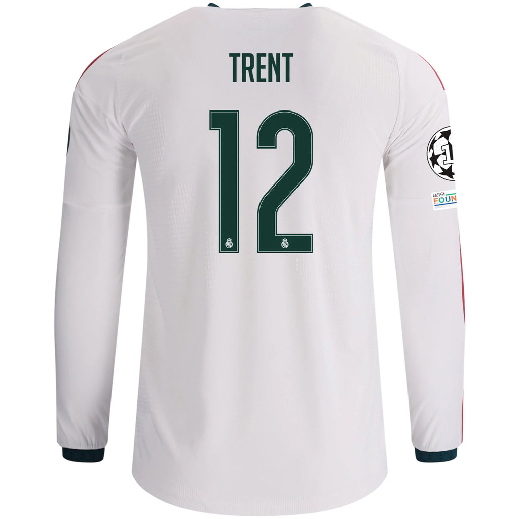 Men's Authentic Trent Real Madrid Long Sleeve Home Jersey 26/27