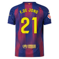 Men's Authentic F. De Jong Barcelona Home Jersey 25/26