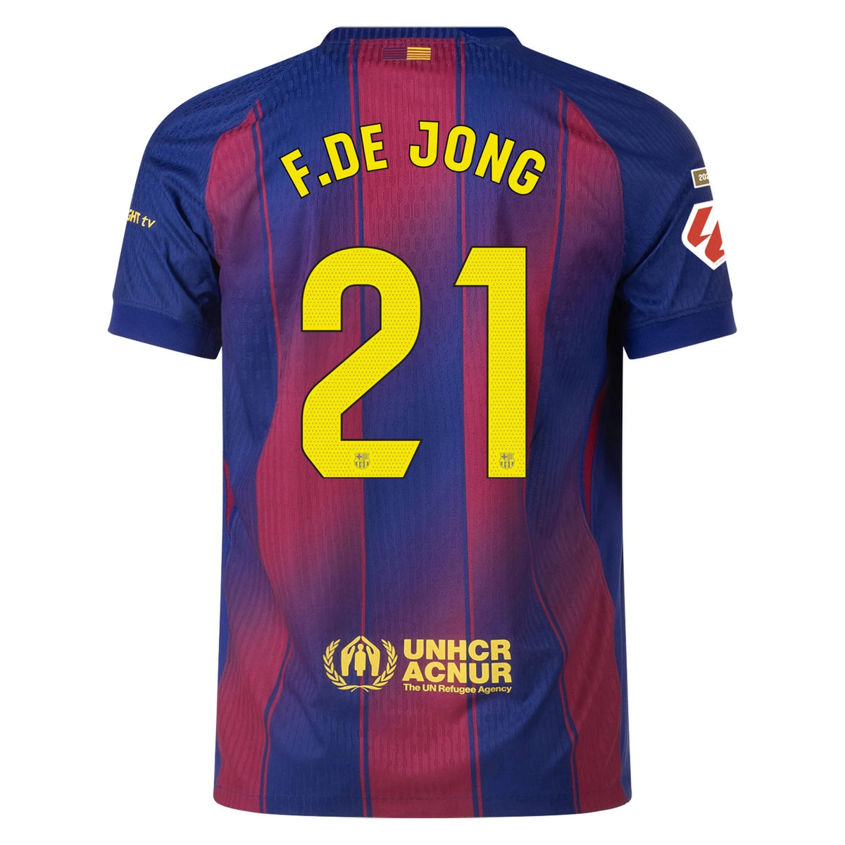 Men's Authentic F. De Jong Barcelona Home Jersey 25/26
