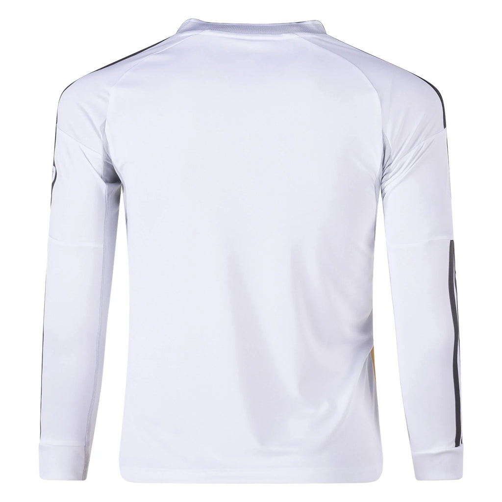 Kid's Replica Real Madrid Long Sleeve Home Jersey 25/26