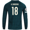 Men's Replica A. Carreras Real Madrid Long Sleeve Away Jersey 26/27