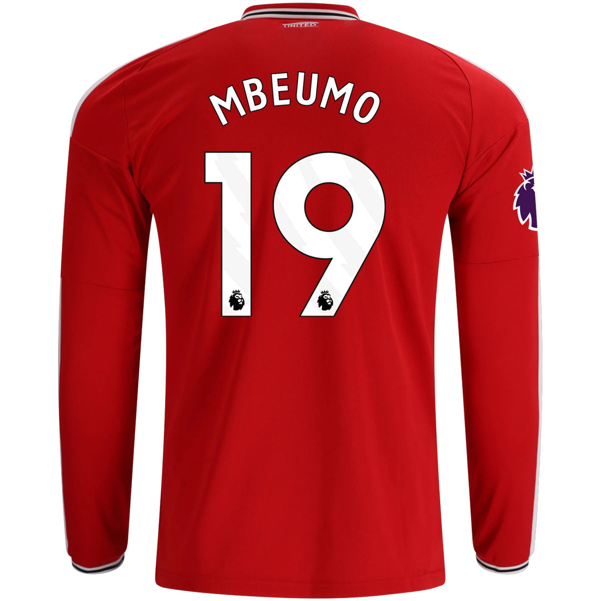 Men's Replica Mbeumo Manchester United Long Sleeve Home Jersey 26/27