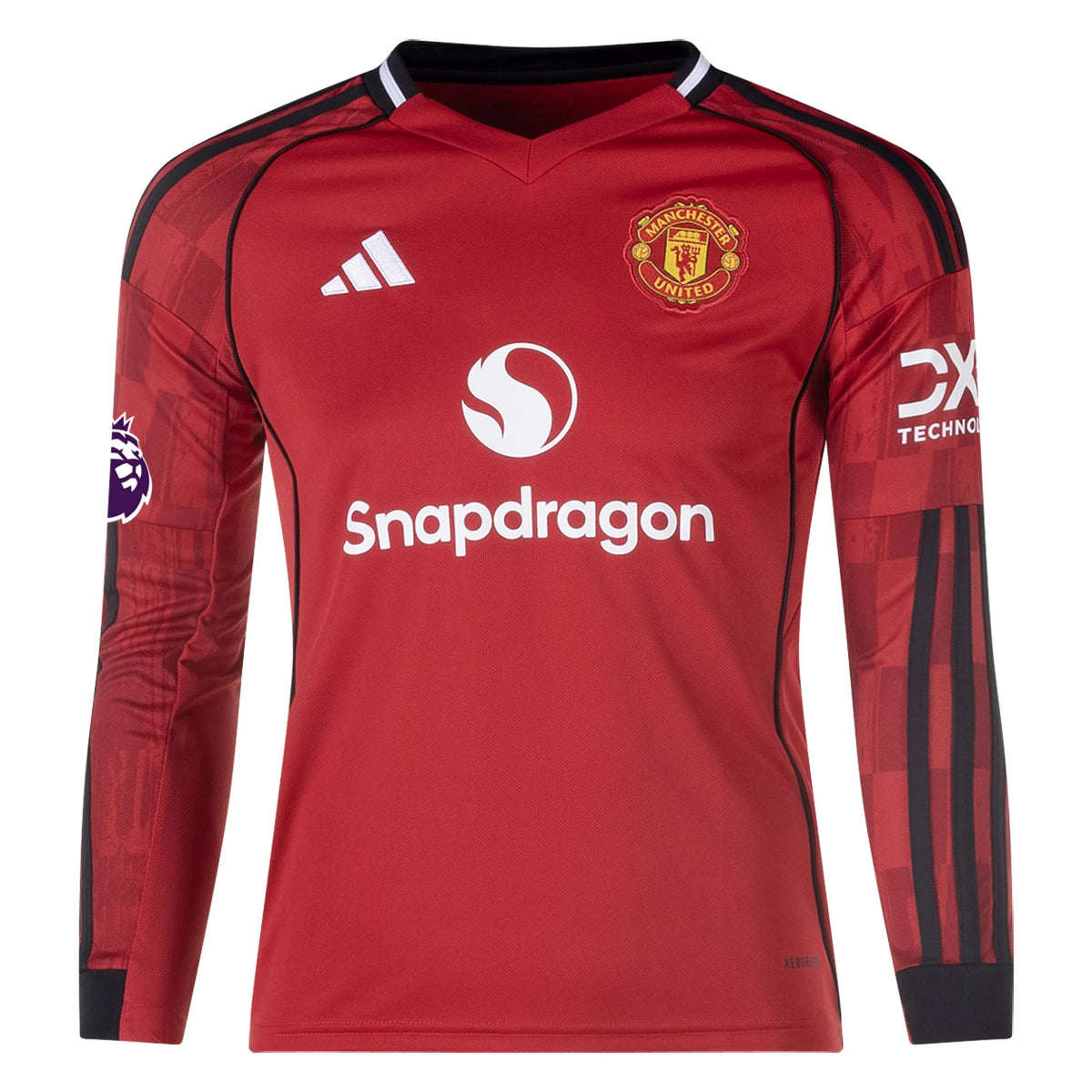 Kid's Replica B. Fernandes Manchester United Long Sleeve Home Jersey 25/26