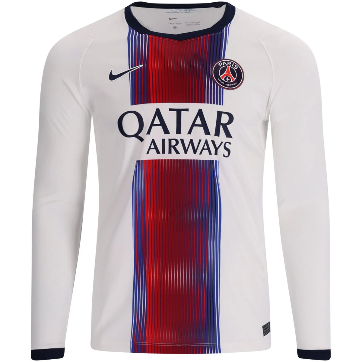 Men's Replica Paris Saint-Germain Long Sleeve Away Jersey 26/27