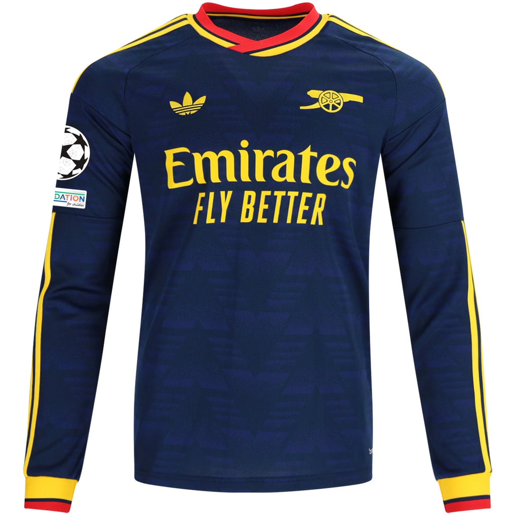 Men's Replica Arsenal Long Sleeve Away Jersey 26/27 UCL