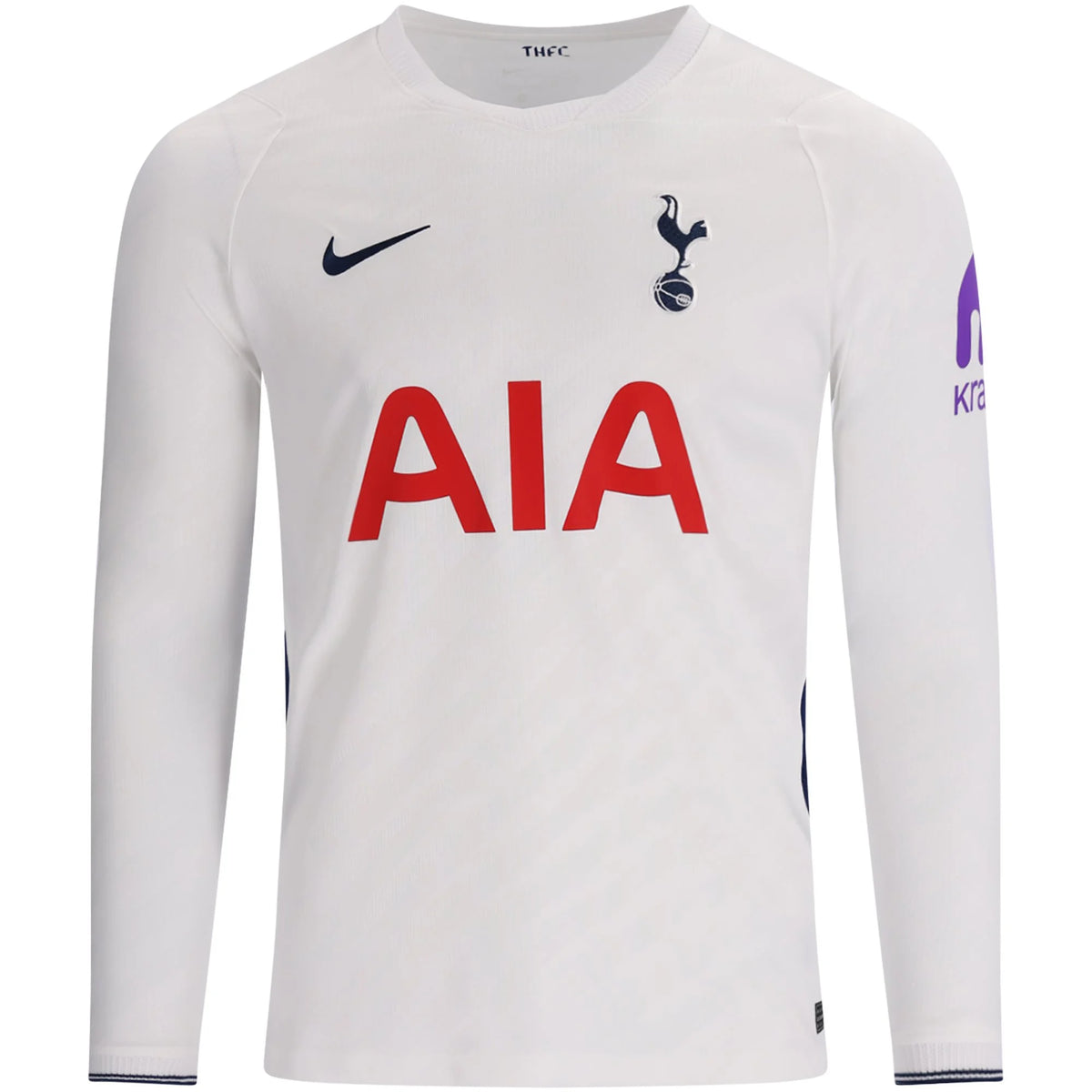 Men's Replica Tottenham Hotspur Long Sleeve Home Jersey 26/27