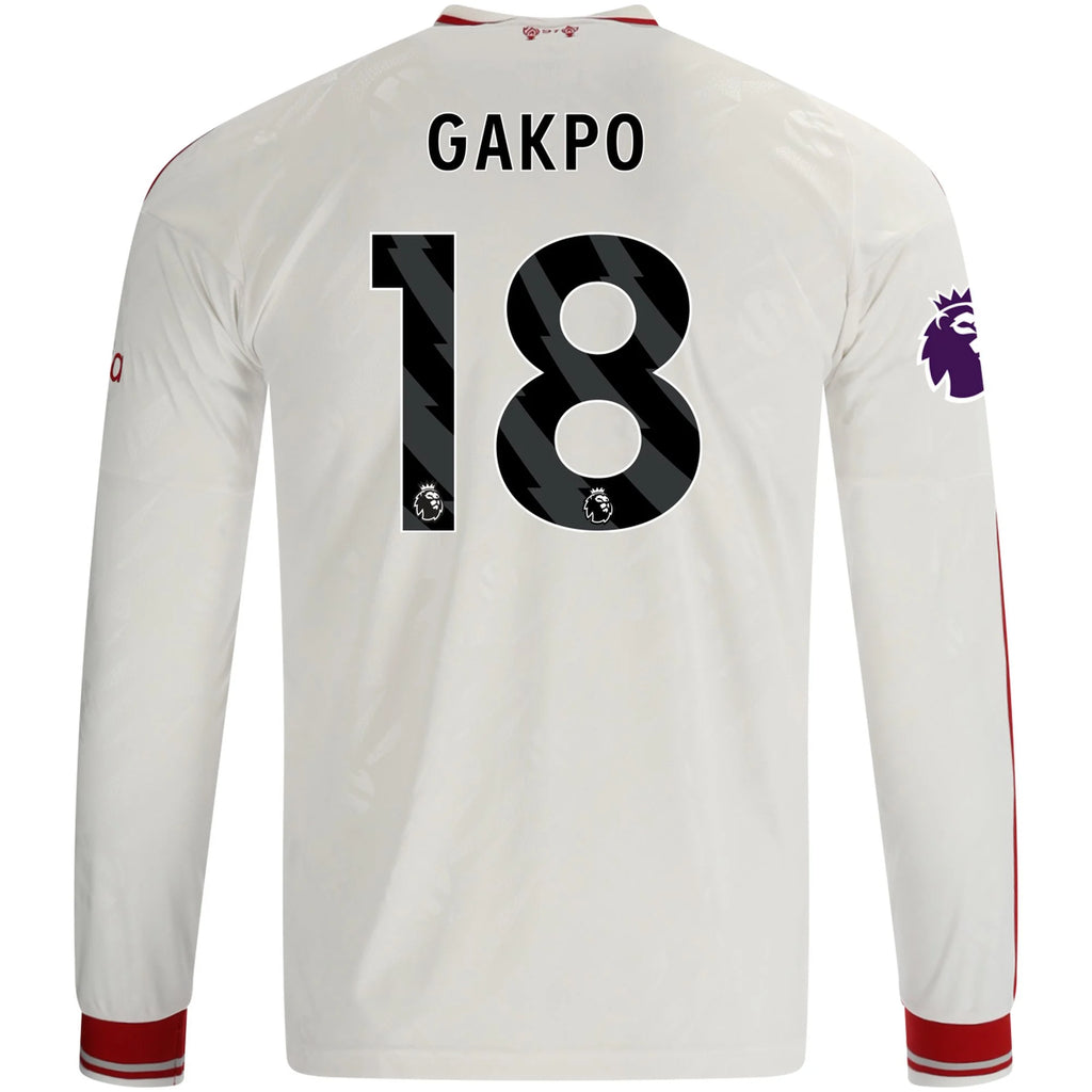 Men's Replica Gakpo Liverpool Long Sleeve Away Jersey 26/27