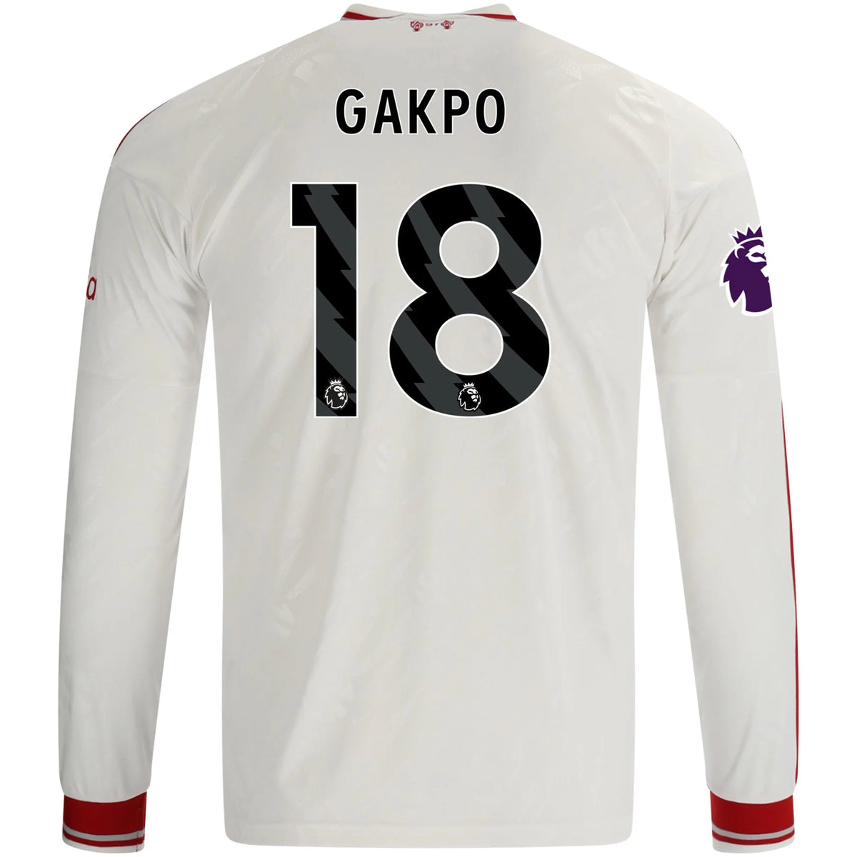 Men's Replica Gakpo Liverpool Long Sleeve Away Jersey 26/27