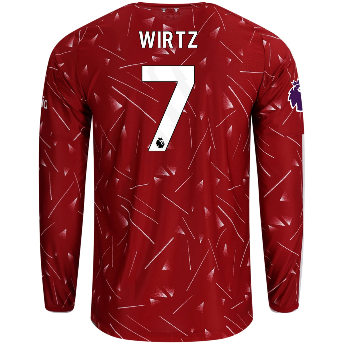 Men's Authentic Wirtz Liverpool Long Sleeve Home Jersey 26/27