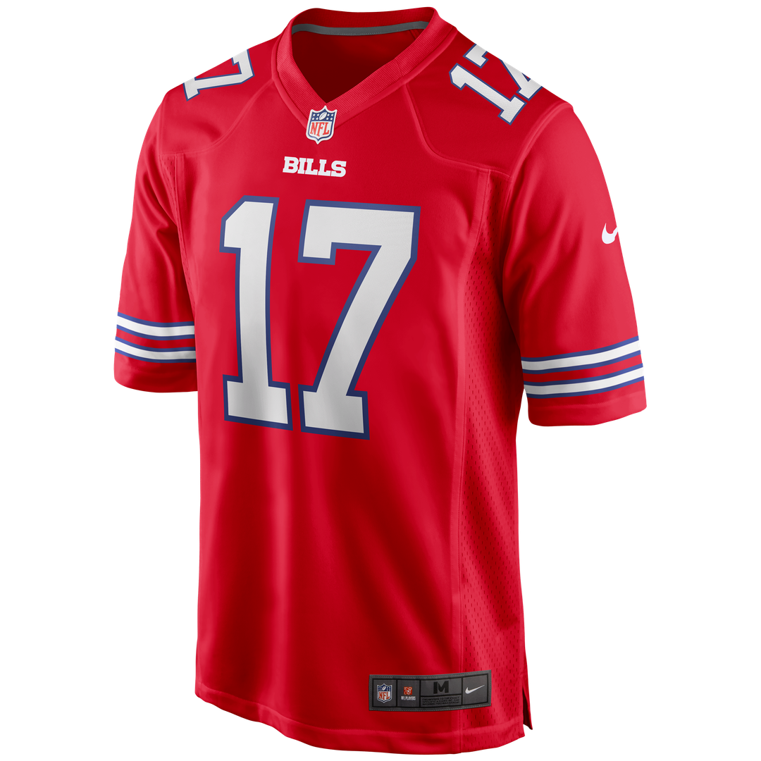 Men's Buffalo Bills Josh Allen Red Alternate