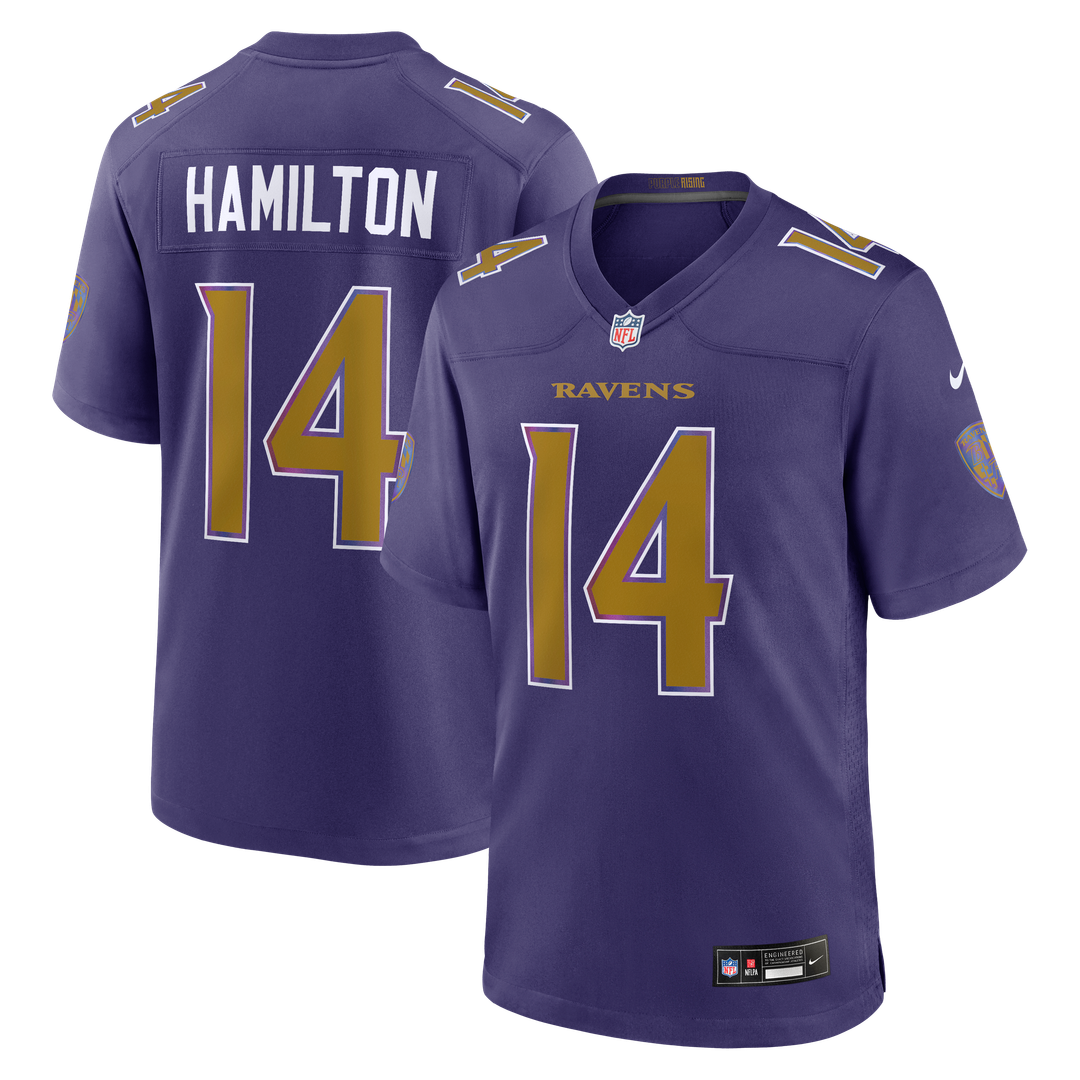 Men's Baltimore Ravens Kyle Hamilton Purple Alternate