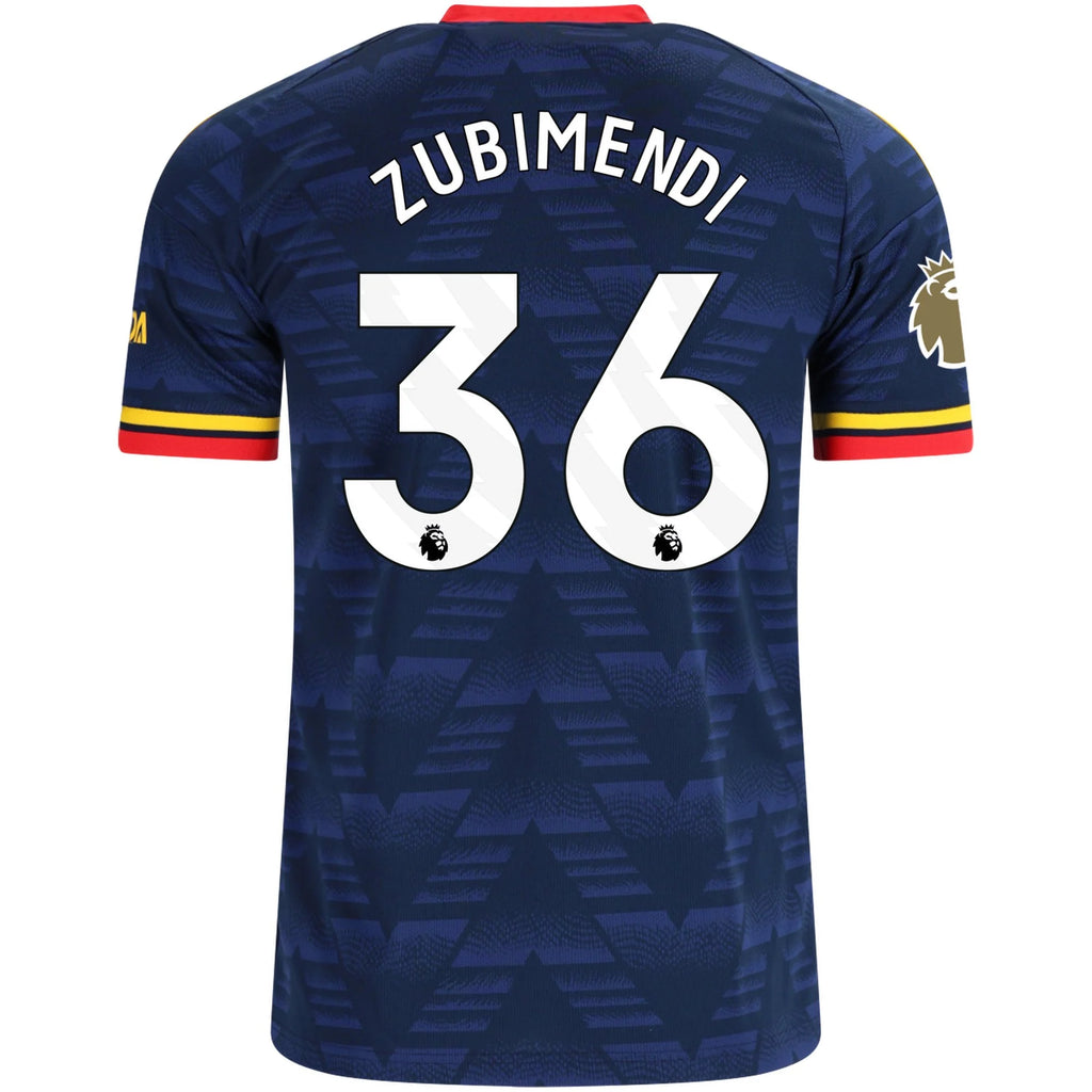 Men's Replica Zubimendi Arsenal Away Jersey 26/27