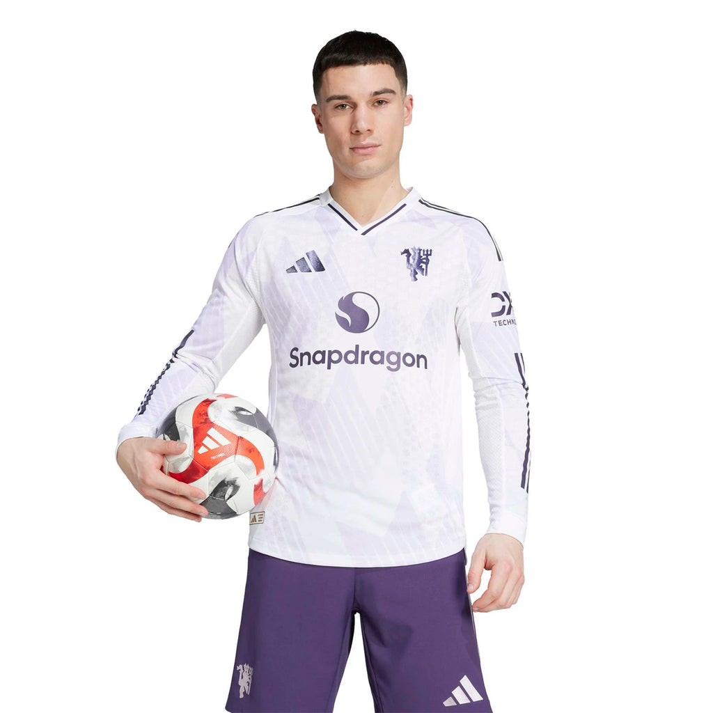 Men's Authentic Manchester United Long Sleeve Away Jersey 25/26
