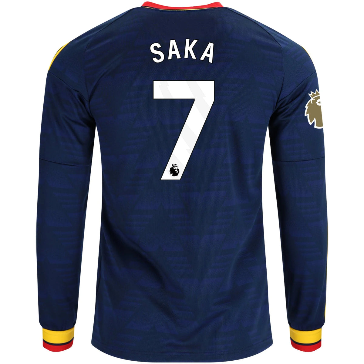 Men's Replica Saka Arsenal Long Sleeve Away Jersey 26/27
