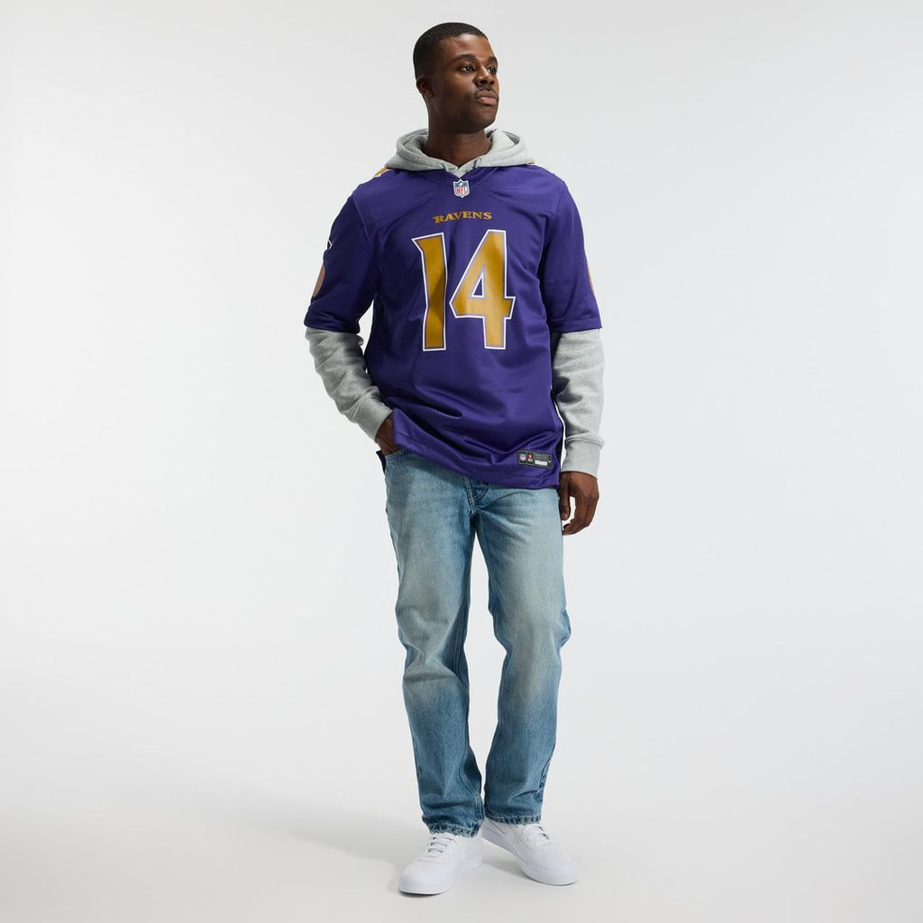 Men's Baltimore Ravens Kyle Hamilton Purple Alternate
