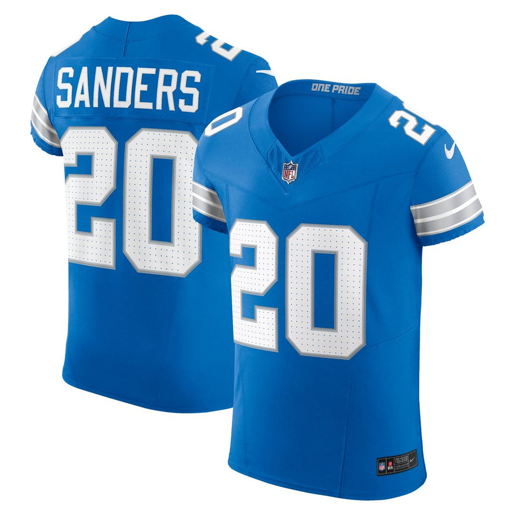 Men's Detroit Lions Barry Sanders Blue Team Vapor F.U.S.E. Elite Jersey