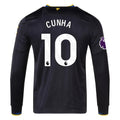 Men's Authentic Cunha Manchester United Long Sleeve Third Jersey 25/26