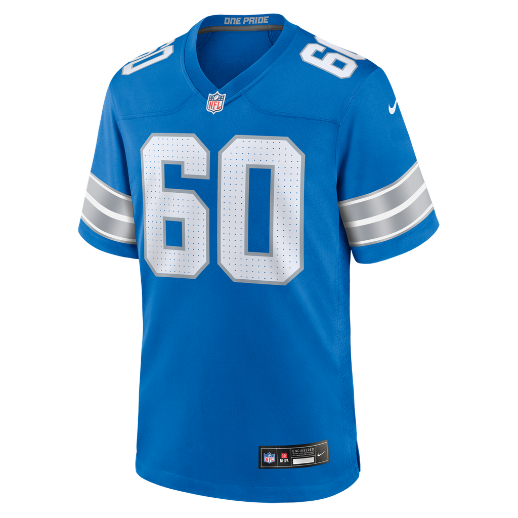 Men's Detroit Lions Graham Glasgow Blue Team