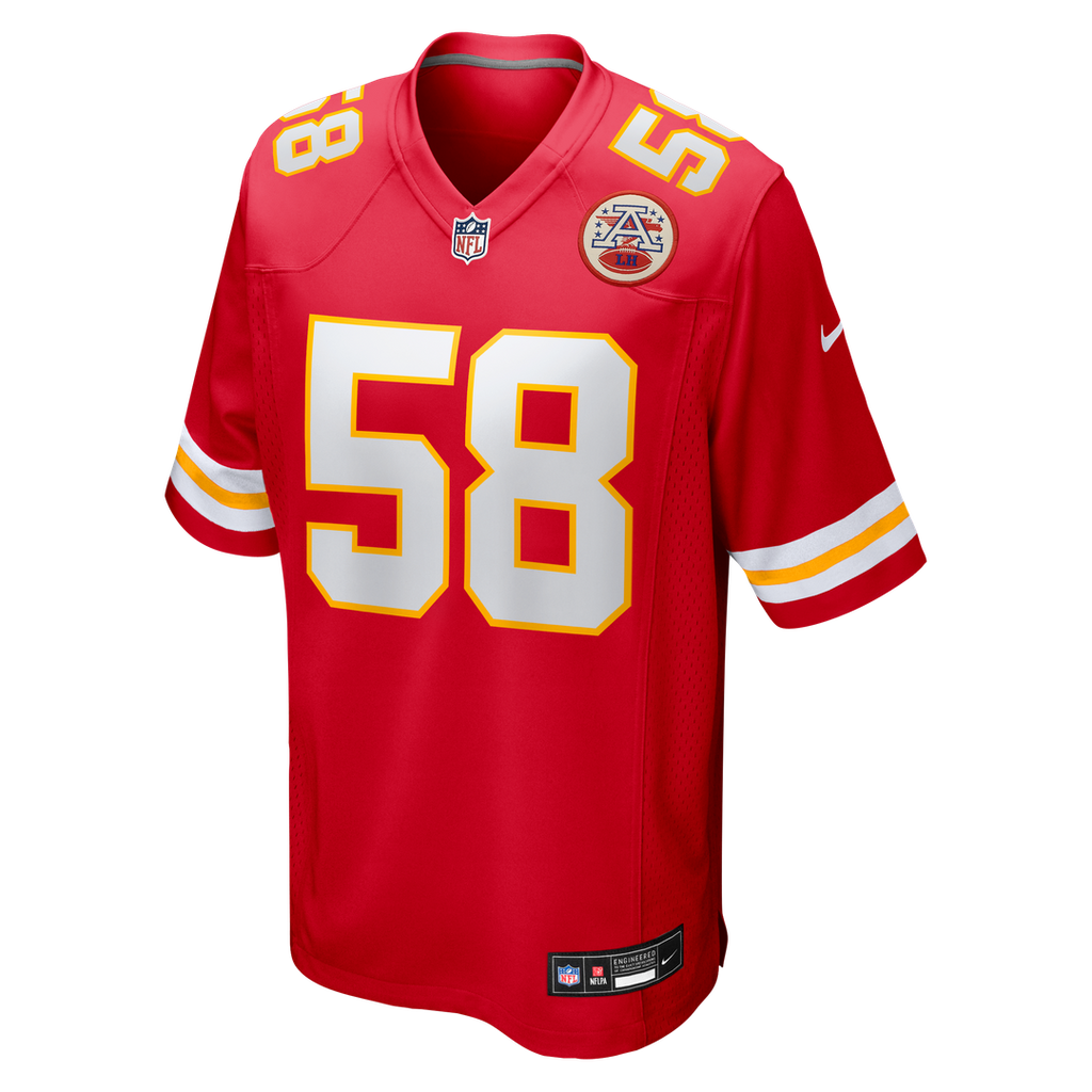 Men's Kansas City Chiefs Derrick Thomas Red Game Retired Player Jersey