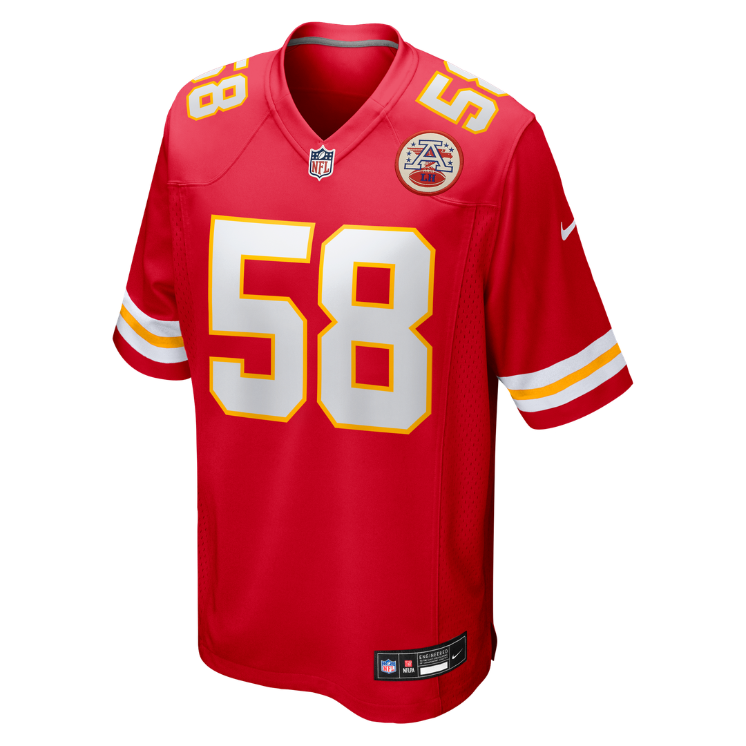 Men's Kansas City Chiefs Derrick Thomas Red Game Retired Player Jersey