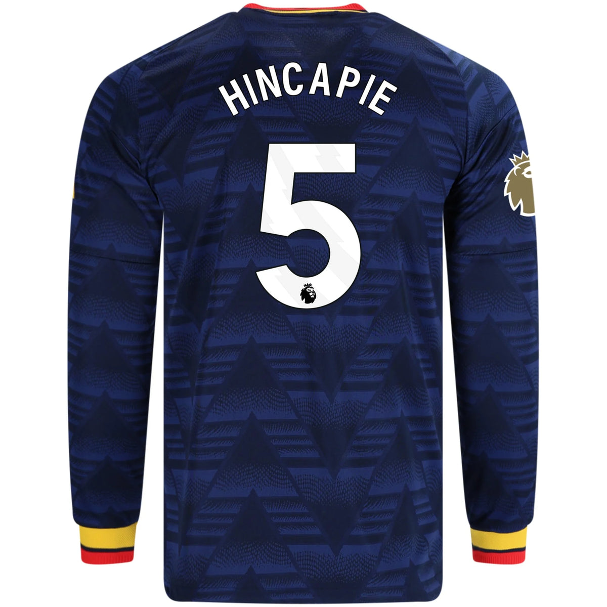 Men's Authentic Hincapie Arsenal Long Sleeve Away Jersey 26/27