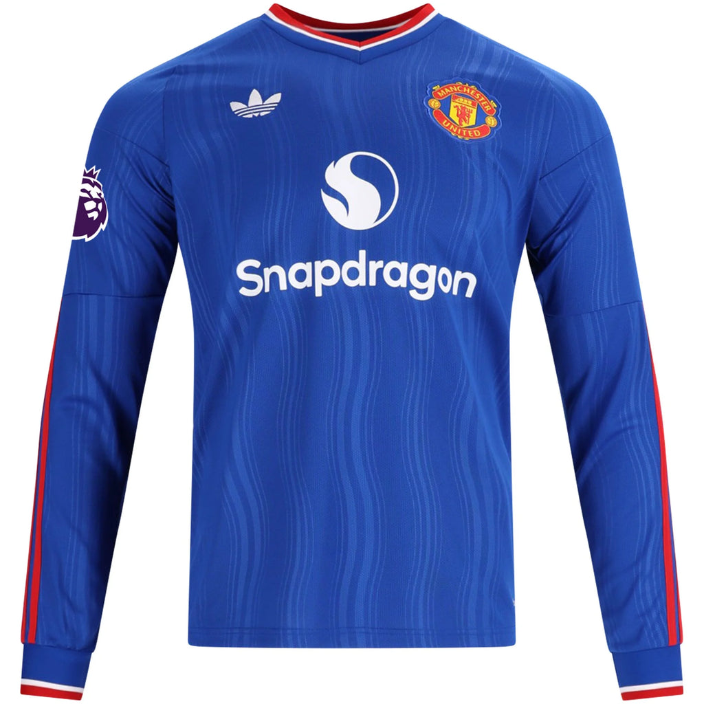 Men's Replica Amad Manchester United Long Sleeve Away Jersey 26/27