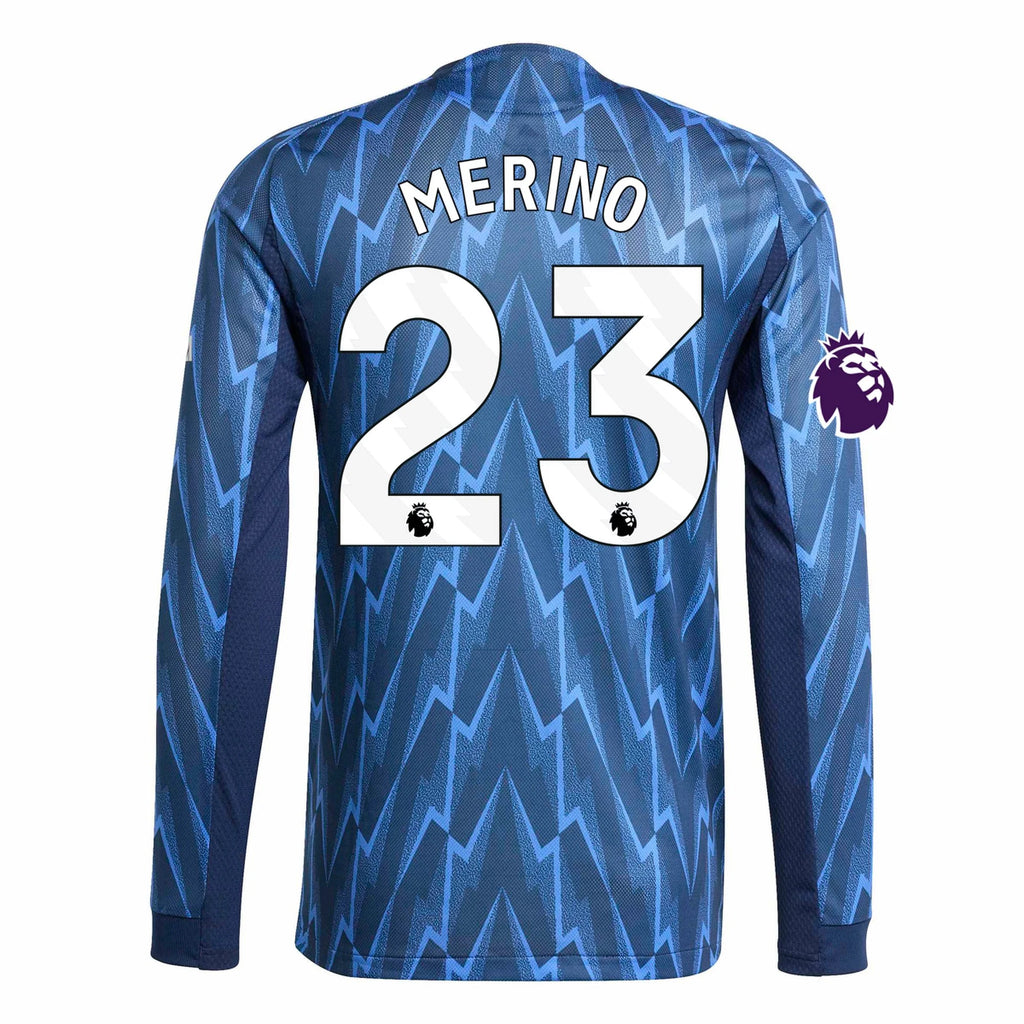 Men's Authentic Merino Arsenal Long Sleeve Away Jersey 25/26