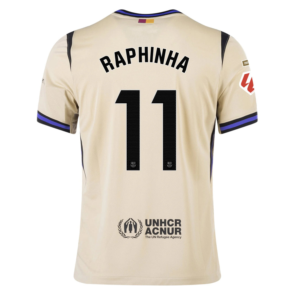 Men's Replica Raphinha Barcelona Away Jersey 25/26