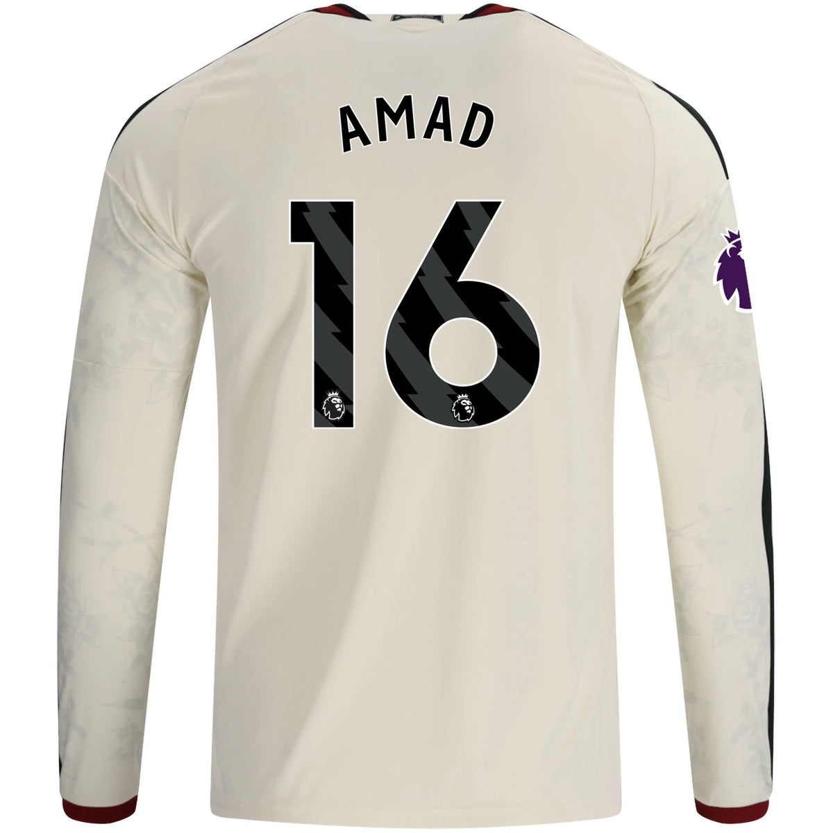 Men's Replica Amad Manchester United Long Sleeve Third Jersey 26/27