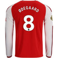 Men's Replica Odegaard Arsenal Long Sleeve Home Jersey 26/27