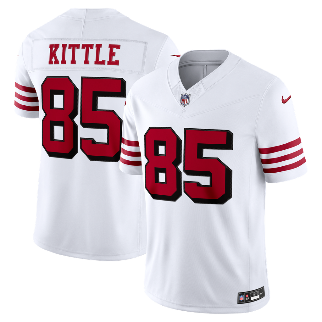 Men's San Francisco 49ers George Kittle Scarlet Team Vapor F.U.S.E. Stitched