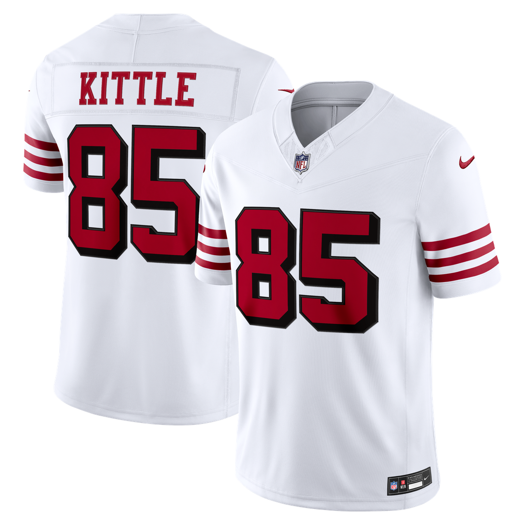 Men's San Francisco 49ers George Kittle Scarlet Team Vapor F.U.S.E. Stitched