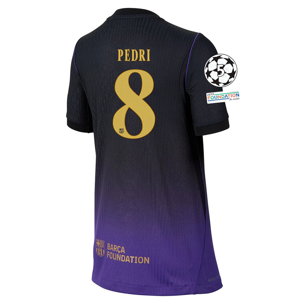 Kid's Authentic Pedri Barcelona Away Jersey 26/27 UCL