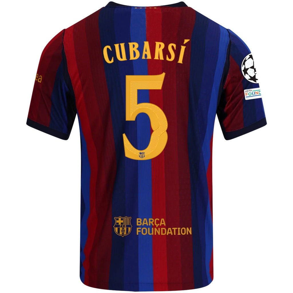 Men's Authentic Cubarsi Barcelona Home Jersey 26/27 UCL