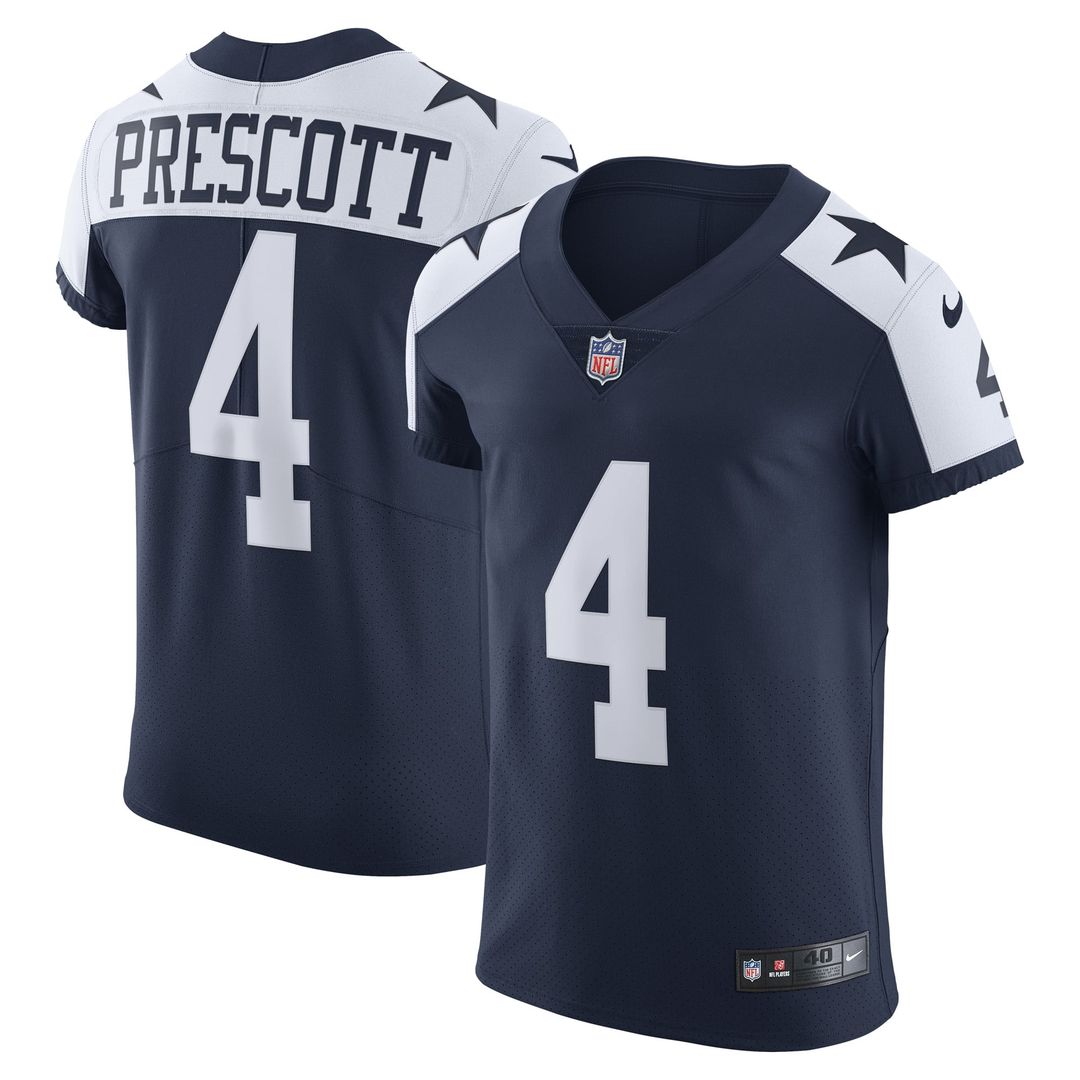 Men's Dallas Cowboys Dak Prescott White Vapor Elite Player Jersey