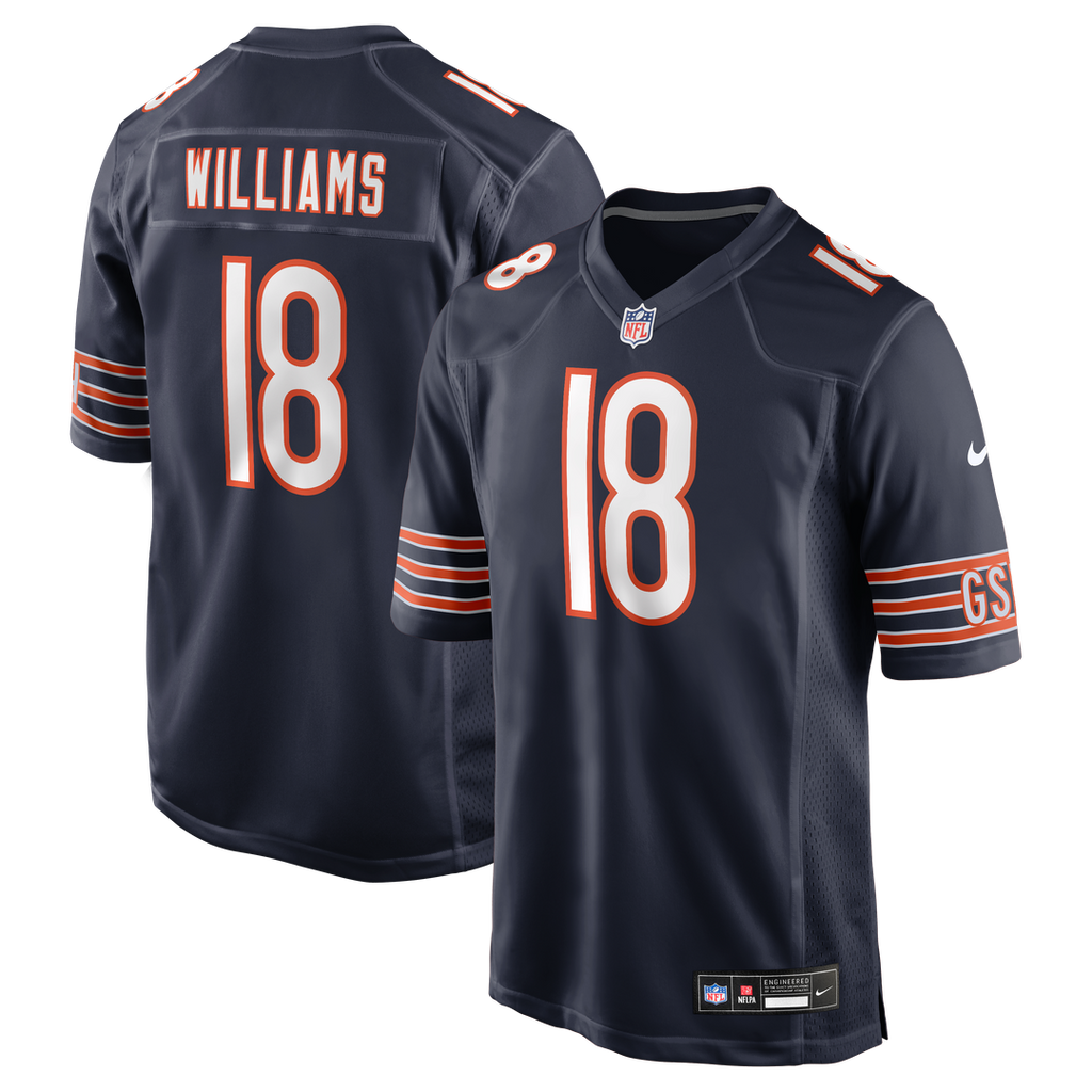 Men's Chicago Bears Caleb Williams White First Round Pick Player