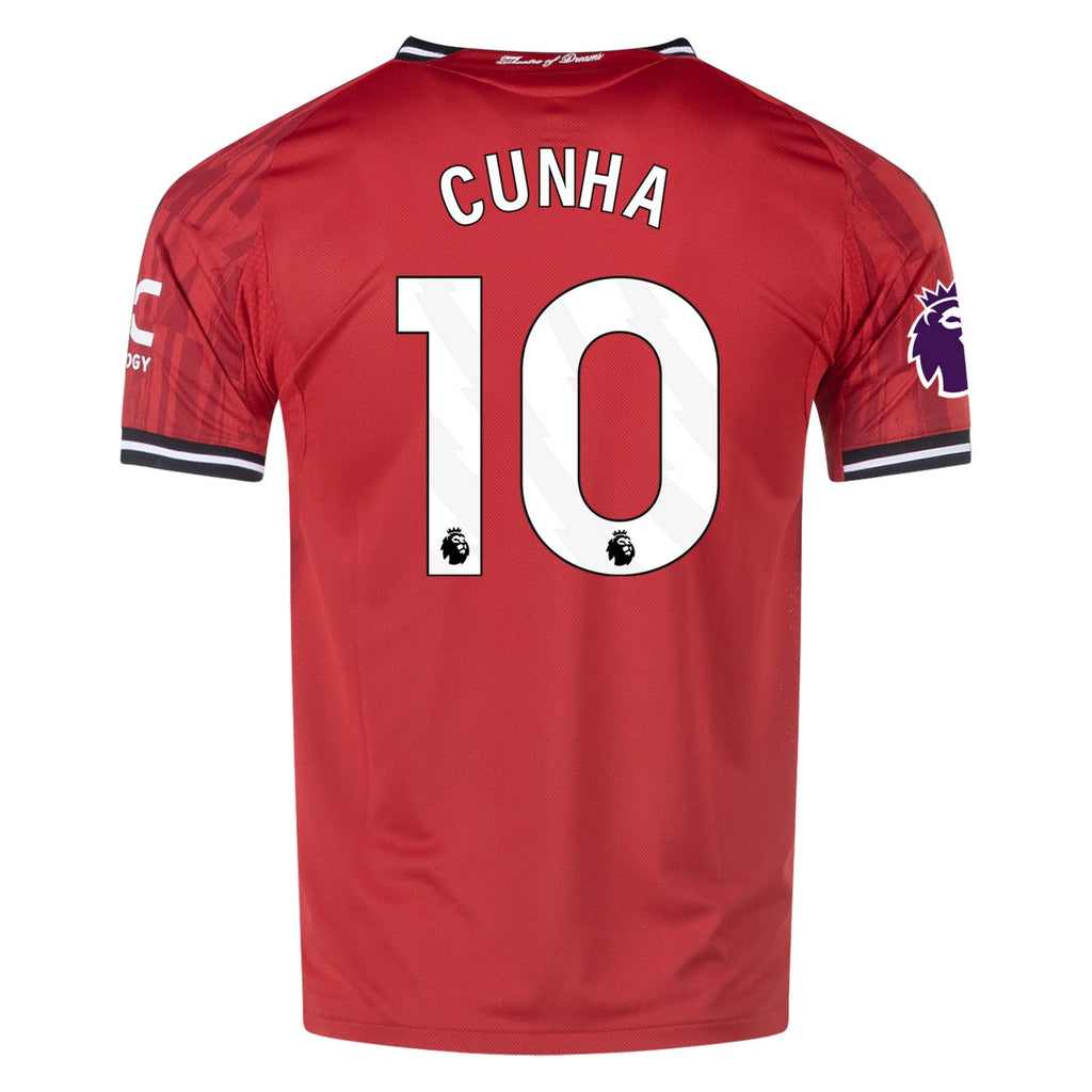 Men's Authentic Cunha Manchester United Home Jersey 25/26