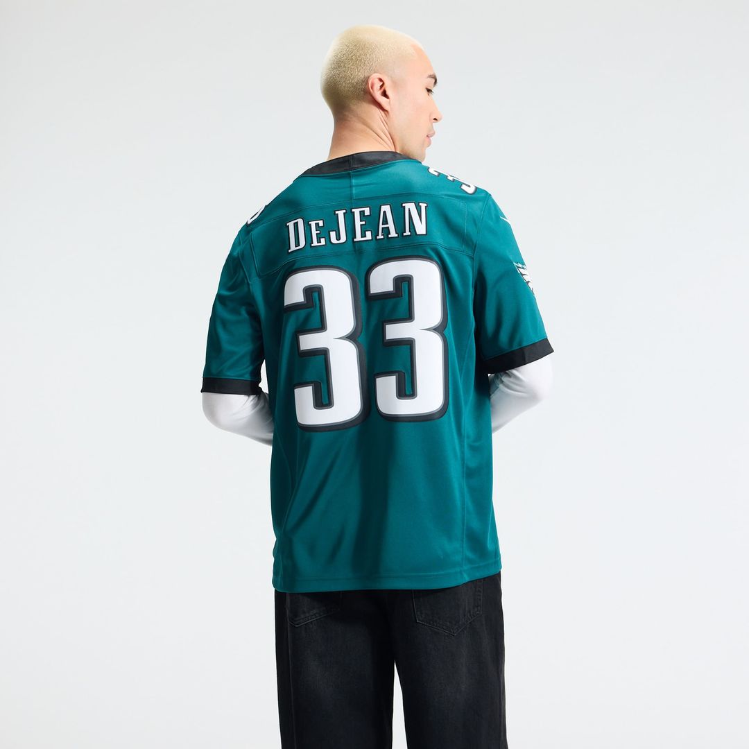 Men's Philadelphia Eagles Cooper DeJean Midnight Green Team Vapor F.U.S.E. Stitched