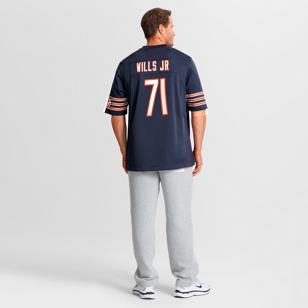Men's Chicago Bears Jedrick Wills Jr. Navy Team