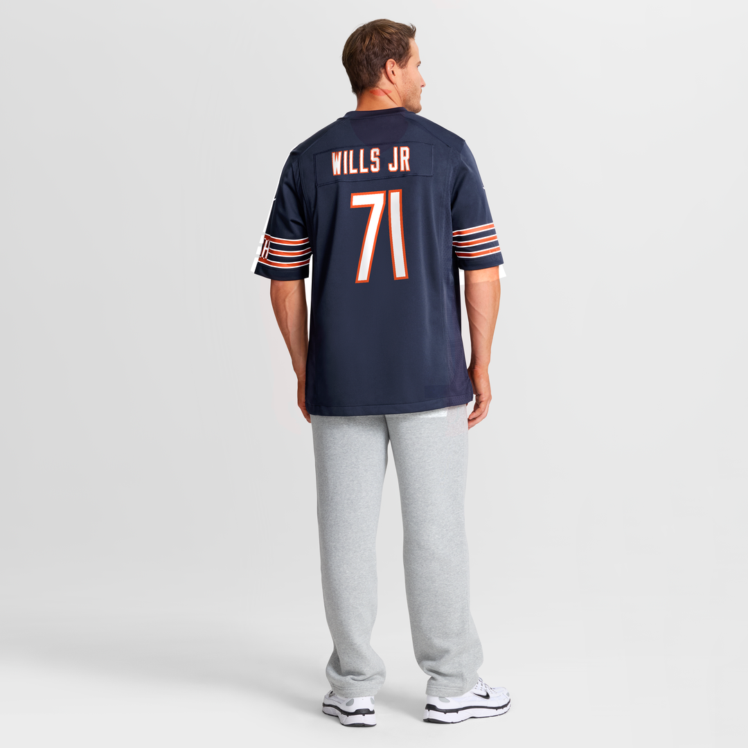 Men's Chicago Bears Jedrick Wills Jr. Navy Team