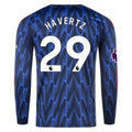 Men's Replica Havertz Arsenal Long Sleeve Away Jersey 25/26