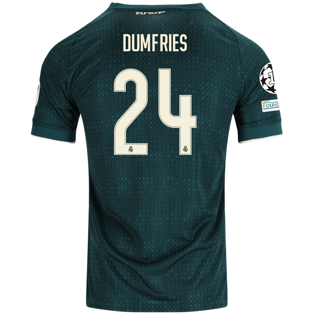 Men's Authentic Dumfries Real Madrid Away Jersey 26/27
