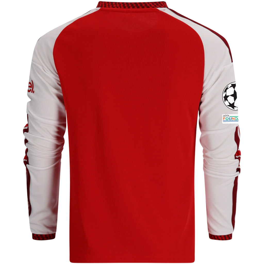 Kid's Replica Arsenal Long Sleeve Home Jersey 26/27 UCL