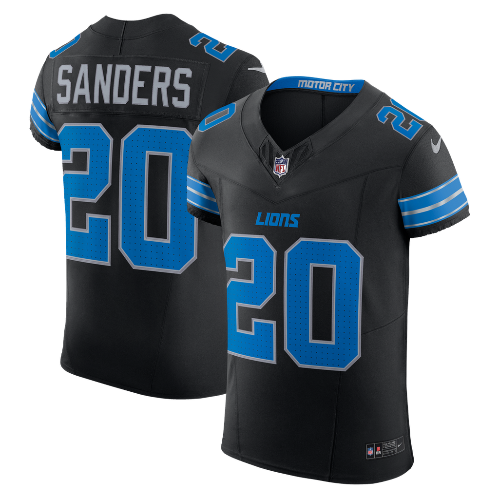 Men's Detroit Lions Barry Sanders Black Alternate Vapor F.U.S.E. Elite Jersey