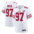Men's San Francisco 49ers Nick Bosa White 80th Anniversary