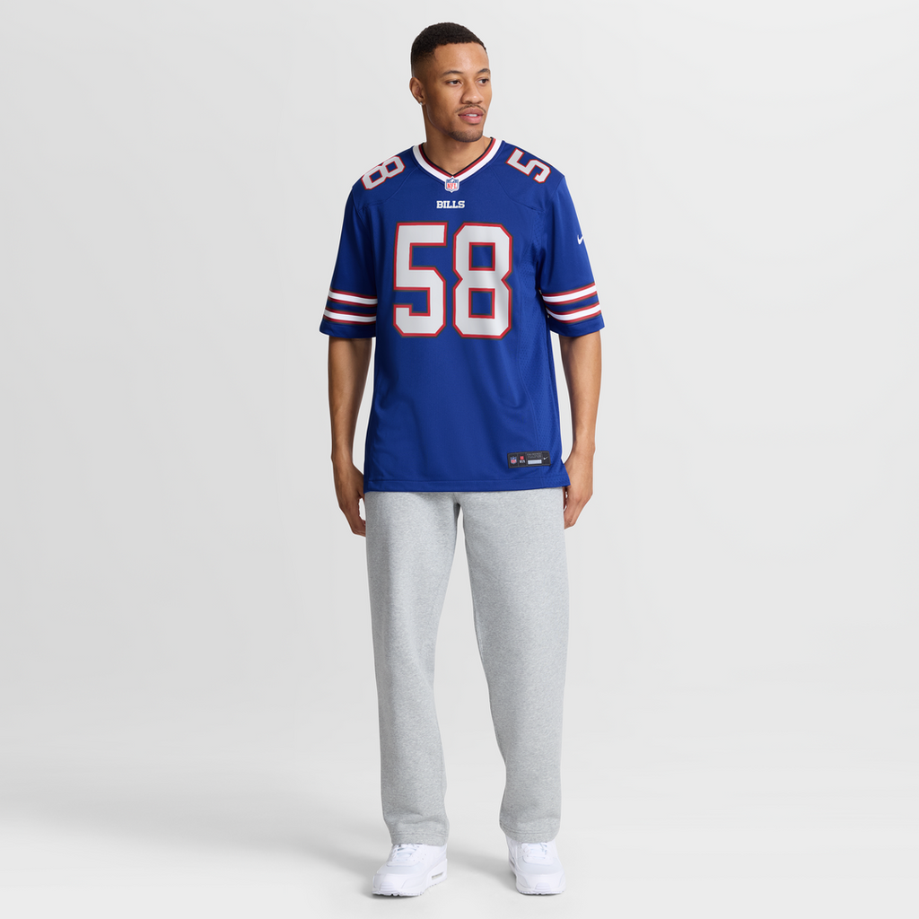 Men's Buffalo Bills Matt Milano Royal Game Player Jersey