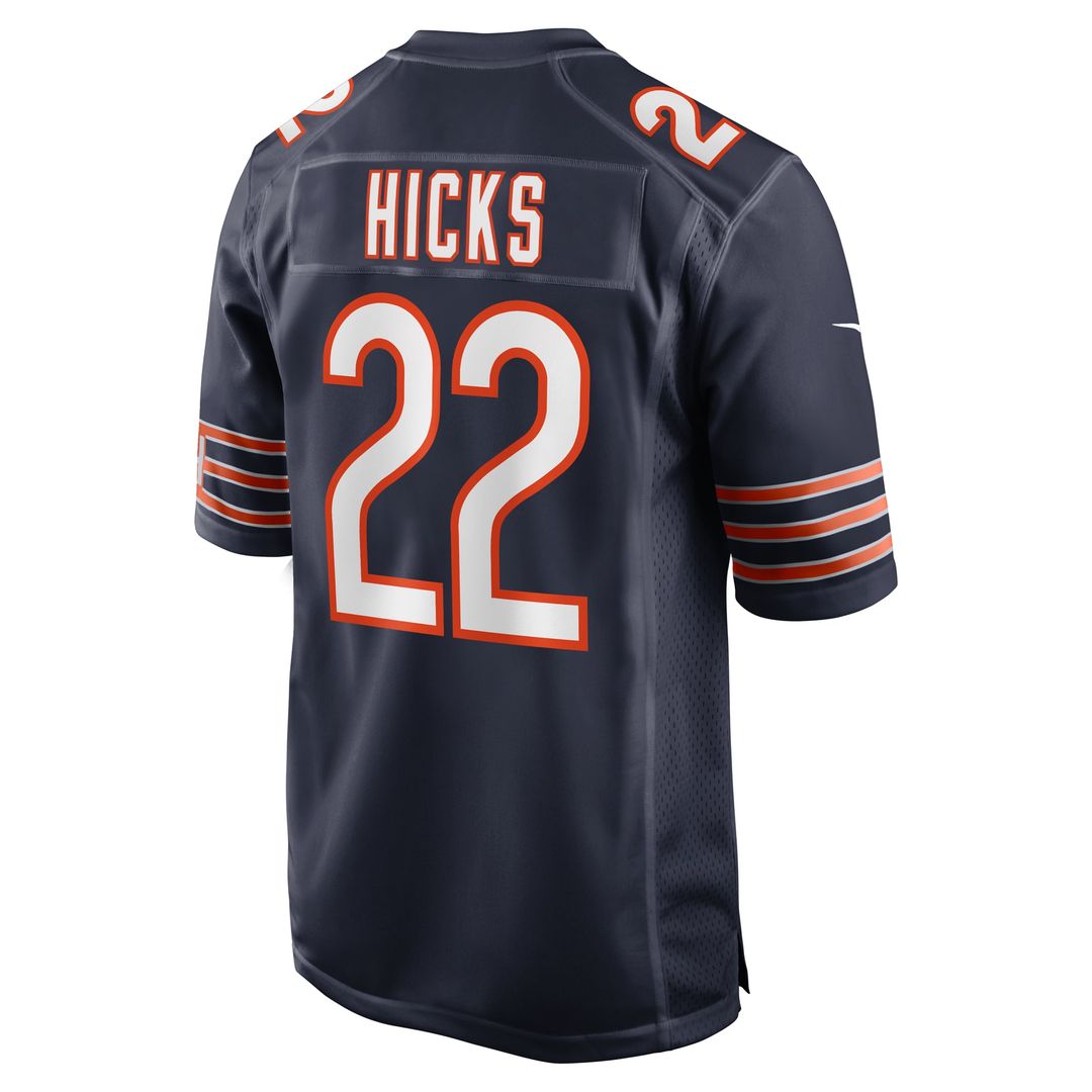 Men's Chicago Bears Elijah Hicks Navy Team